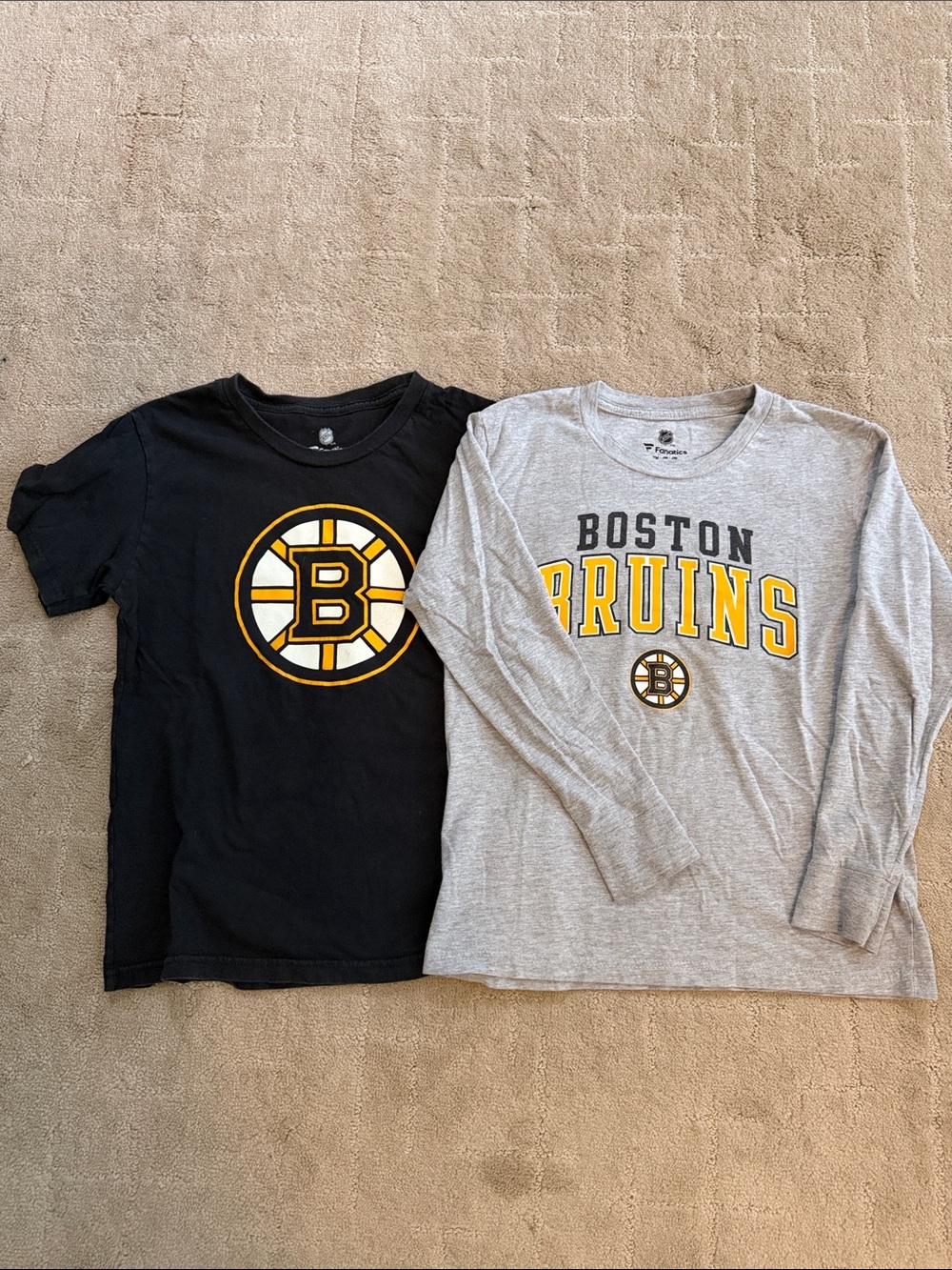 Fanatics Boston Bruins Kids Tee Set size medium